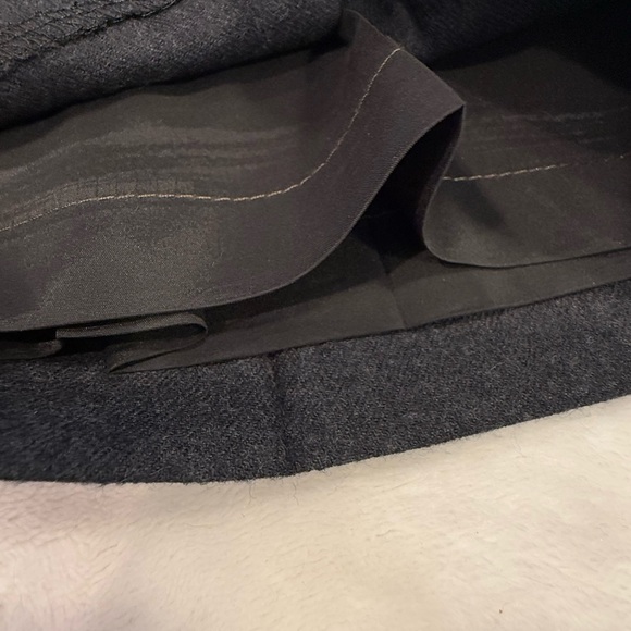 The Limited Cassidy Fit charcoal gray wool dress trousers lined pockets zip SZ 8 - Picture 4 of 13